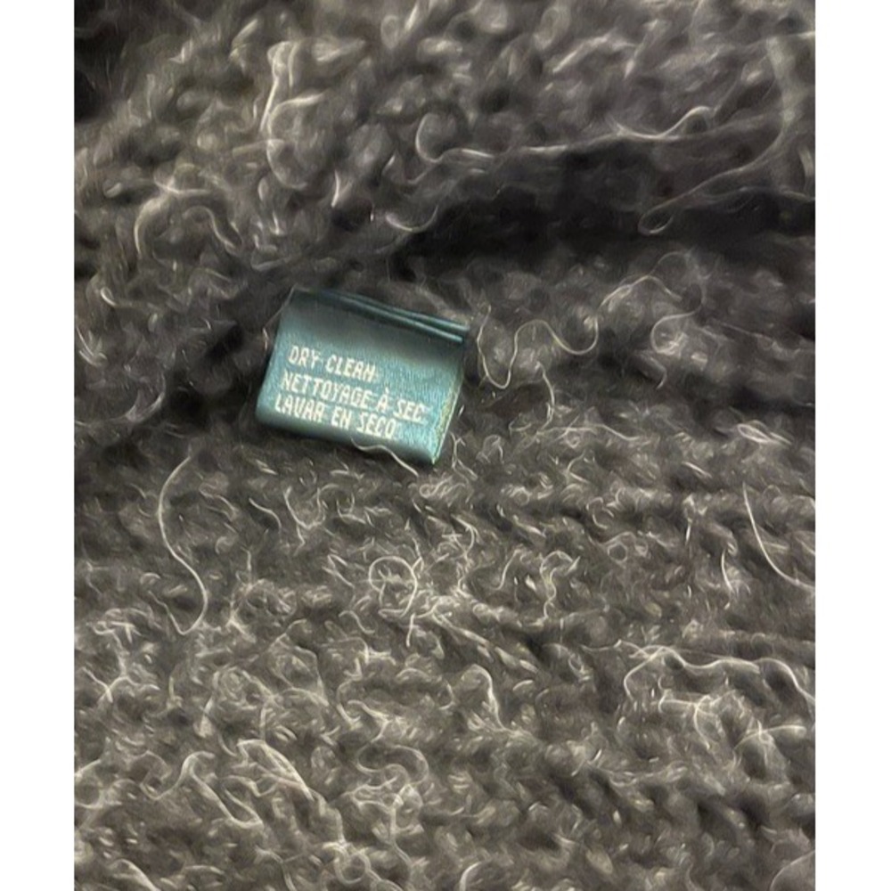 Lauren Ralph Lauren Wool Alpaca Blend Mock Neck Sweater Gray L Cozy Fisherman - Picture 6 of 6